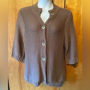JH Collections - Woman's Plus Size 2X, Light Brown Sweater